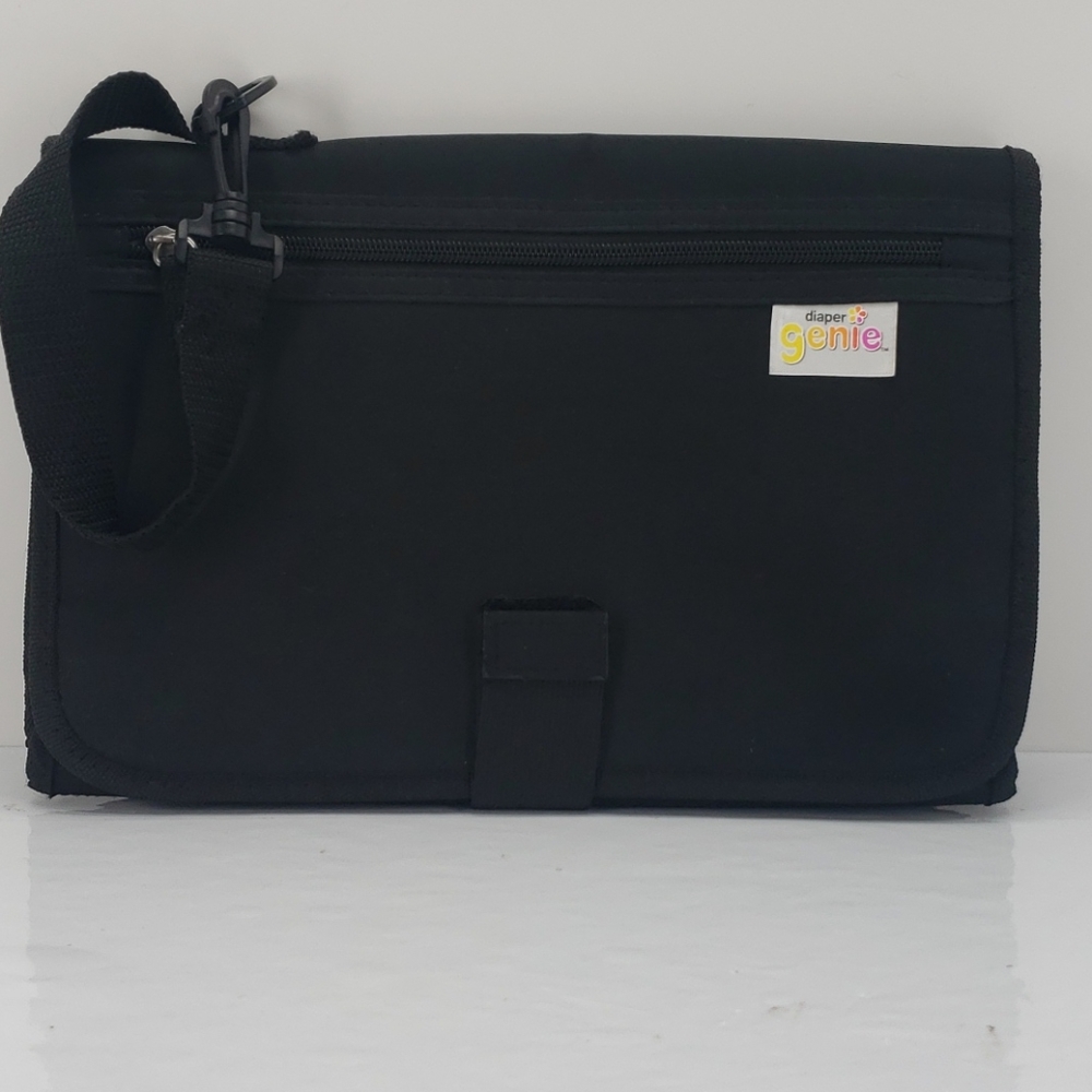 Diaper Genie | Travel Changing Pack | Black